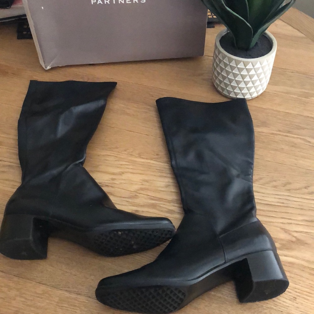 Partners vouge black tall boots Sz 10